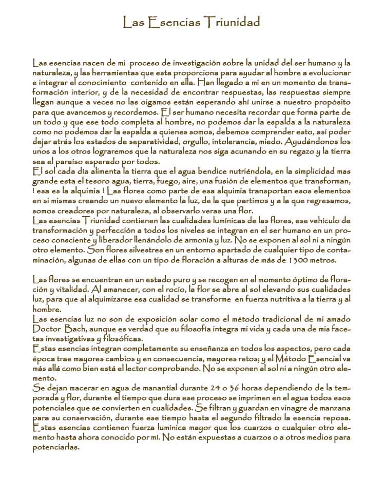 Esencias Triunidad